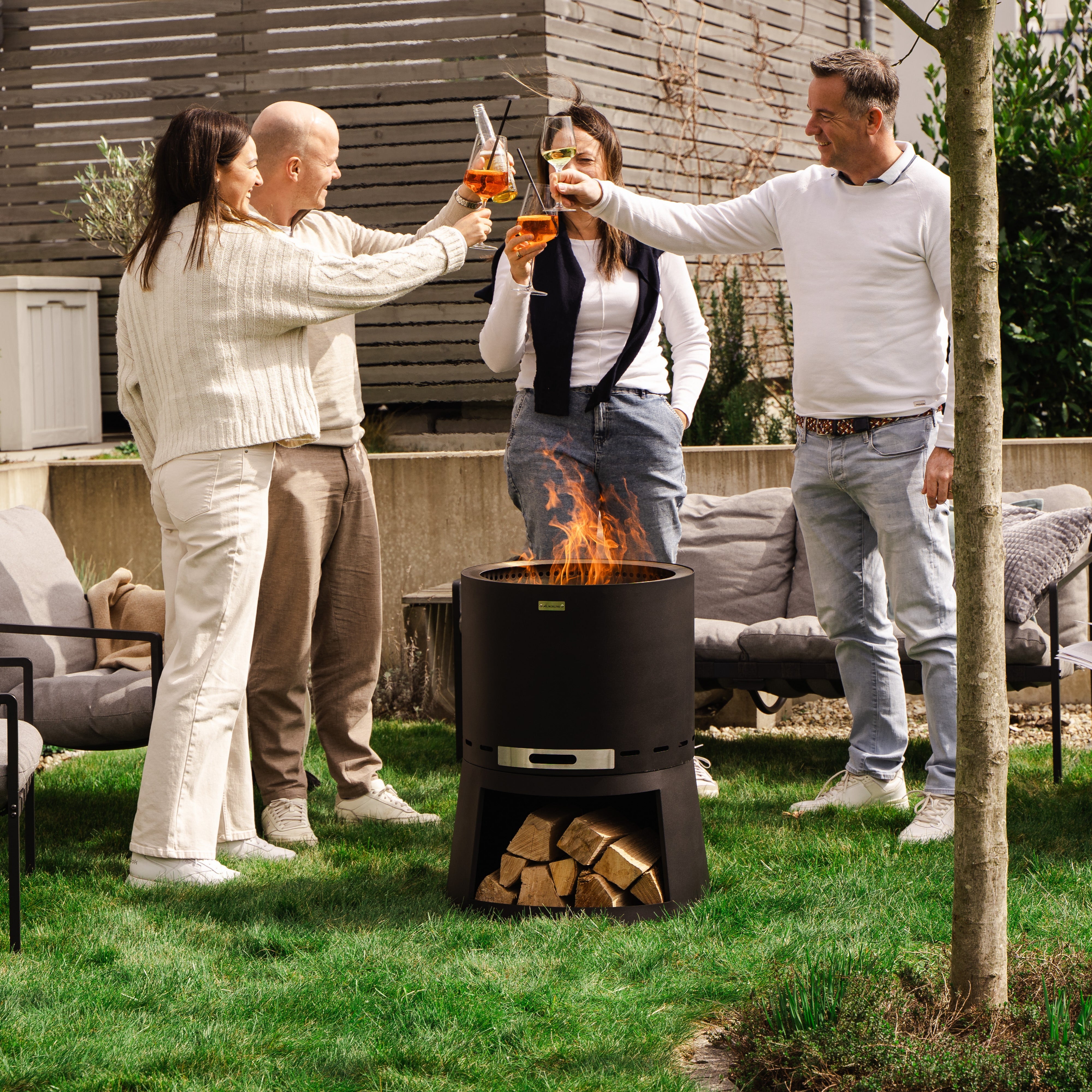 Set : Skara Pluss + grille en fonte