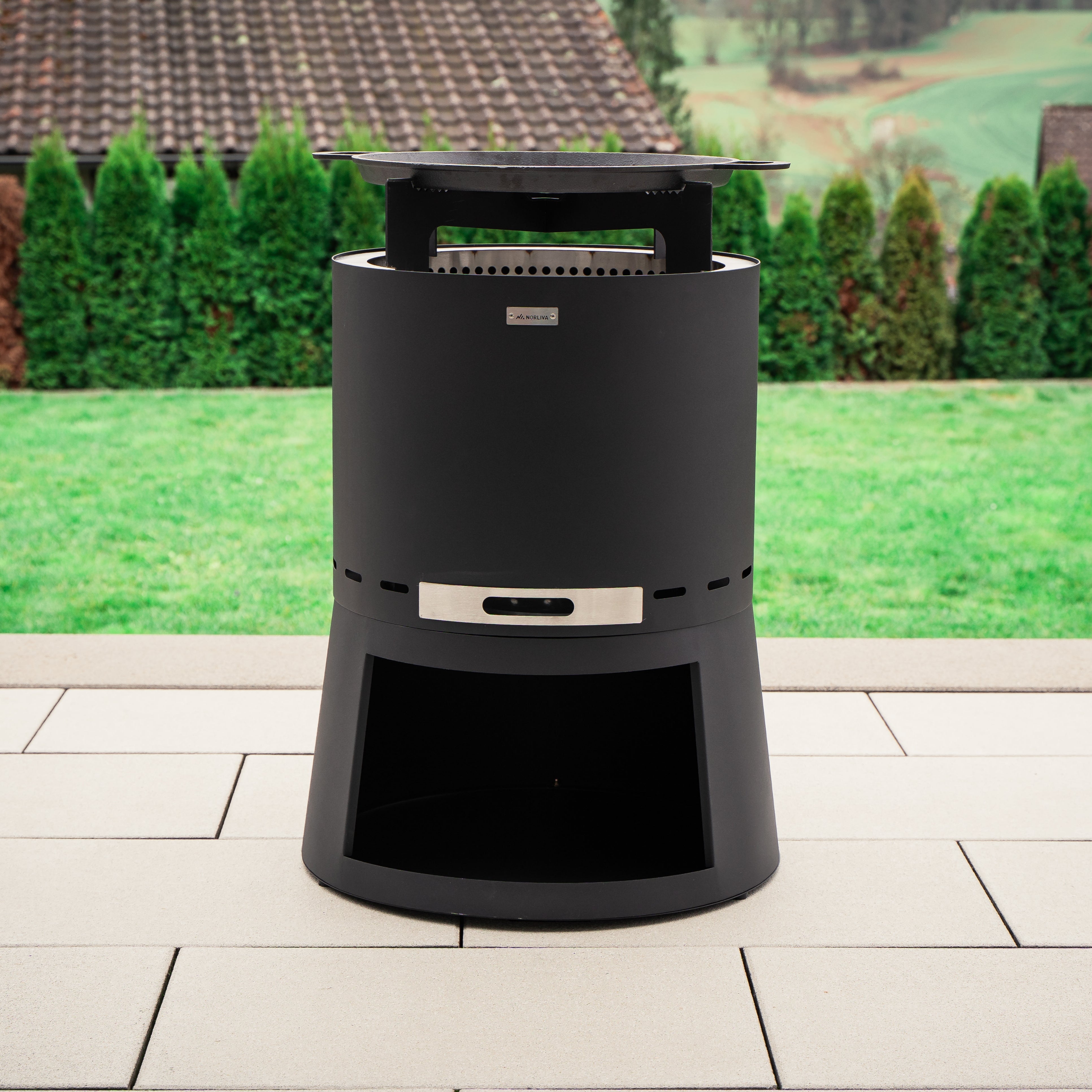 Set : Skara Pluss + grille en fonte