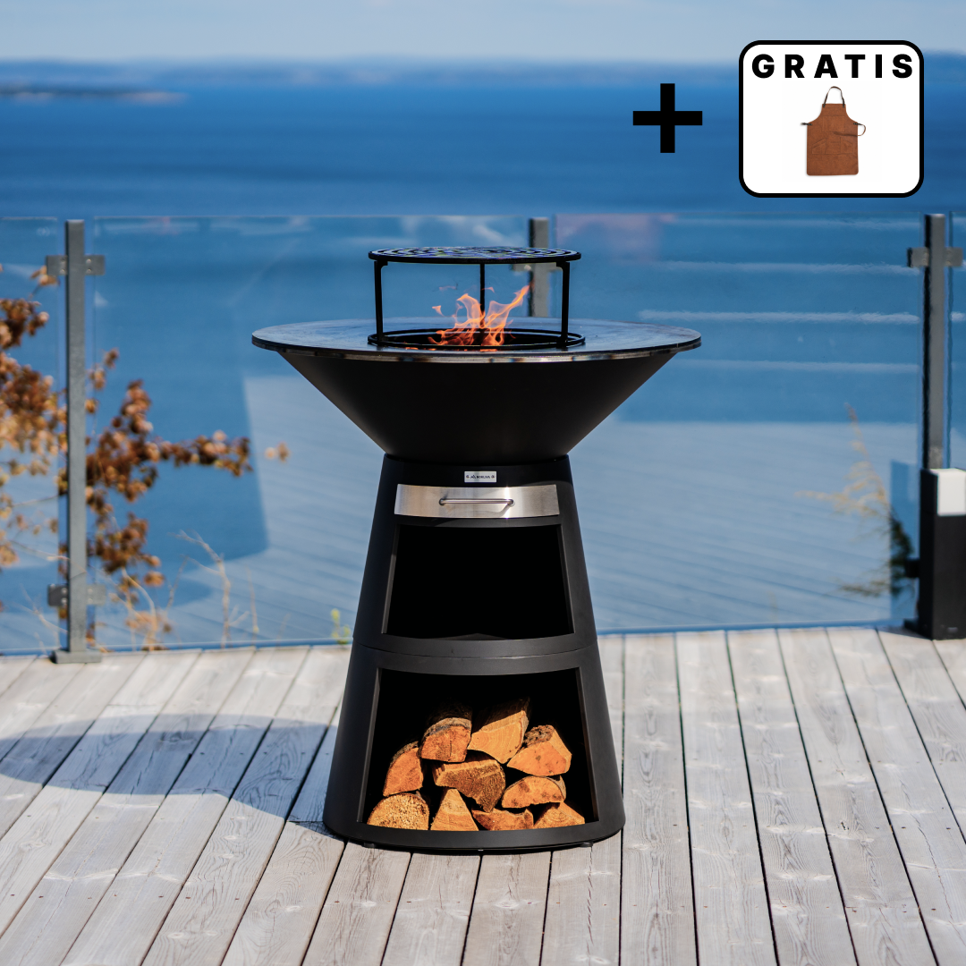 Barbecue sur plaque de cuisson Aska, 80 cm