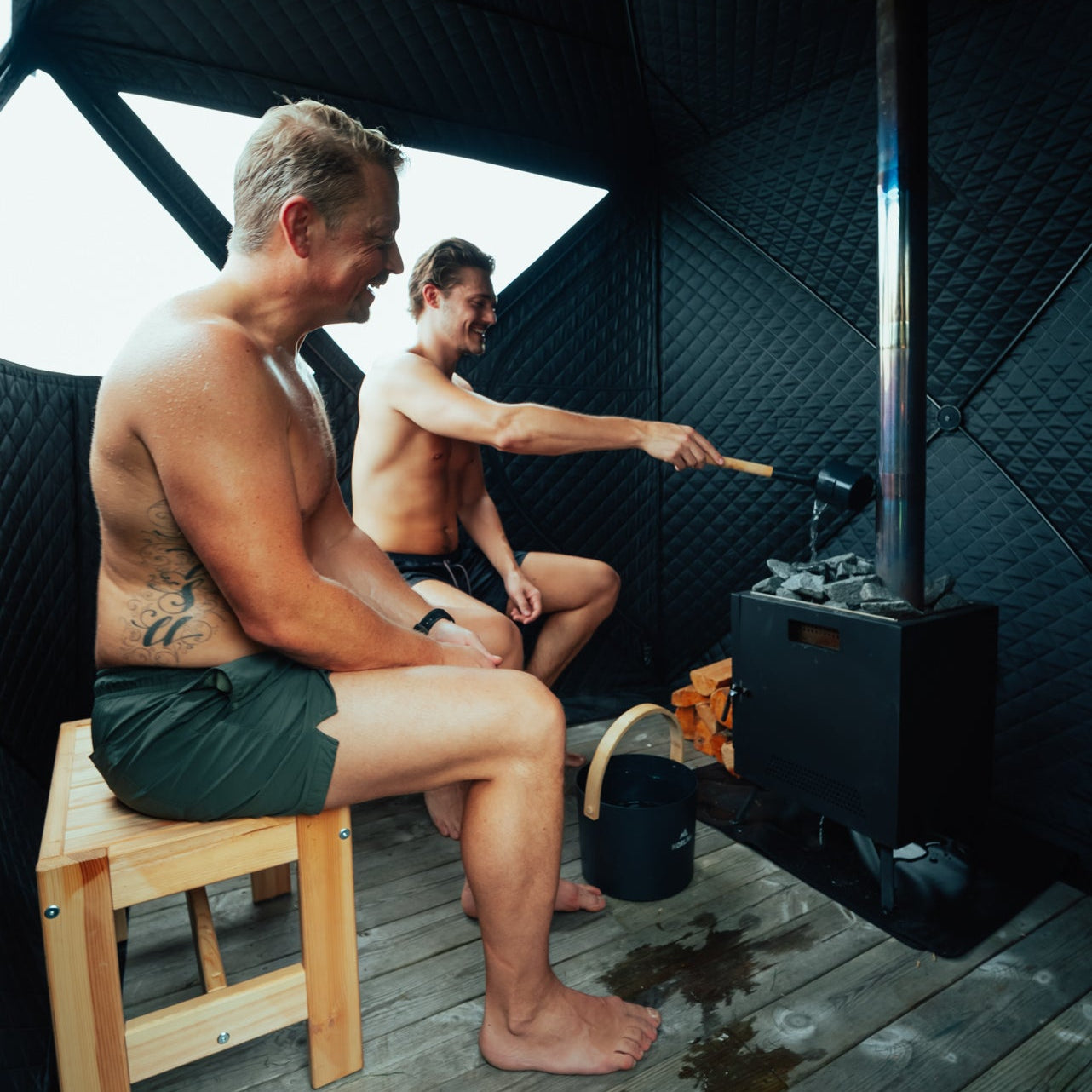 Tente sauna mobile Isen 2.0 avec poêle à sauna