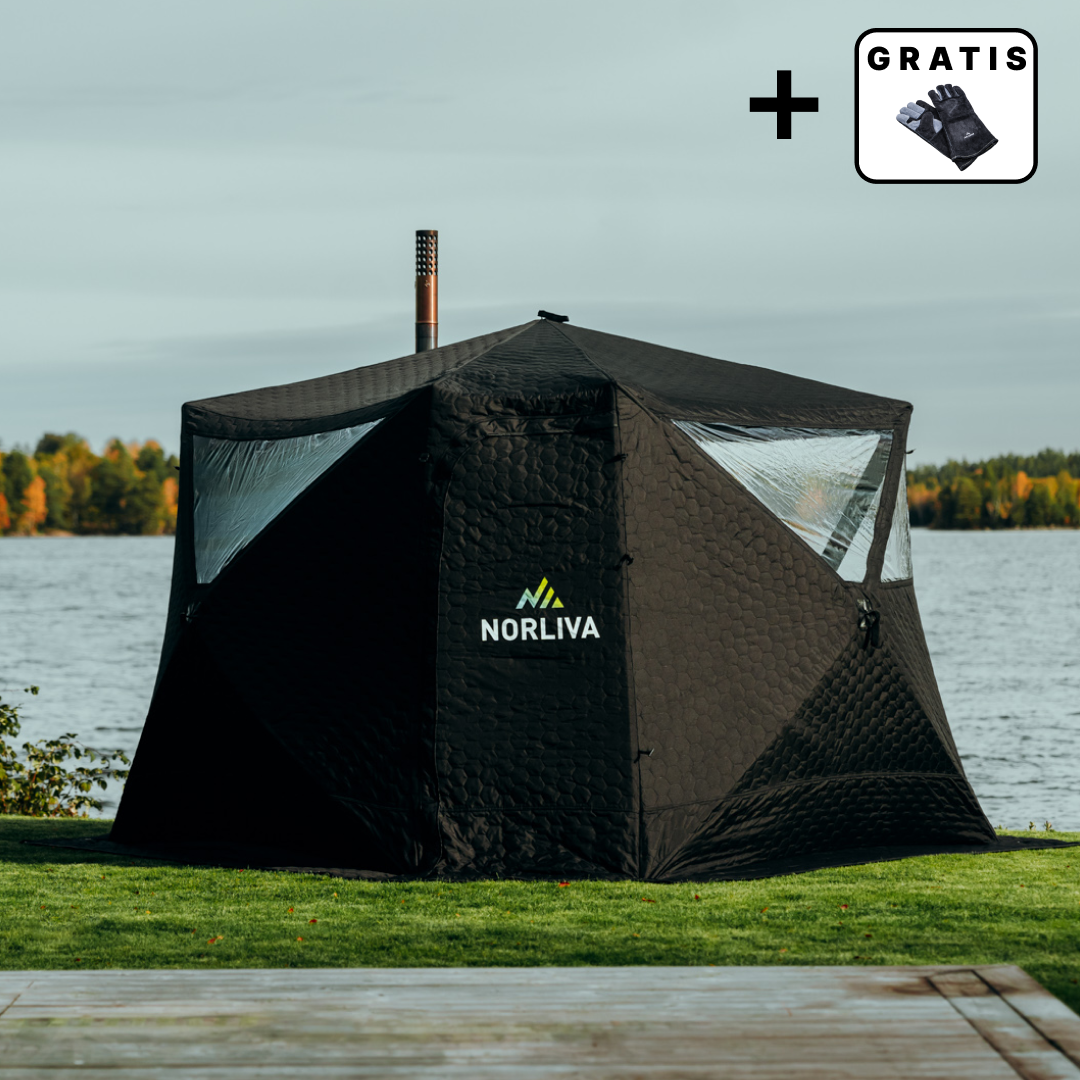 tente sauna Tente sauna mobile Fjorden avec poêle à sauna