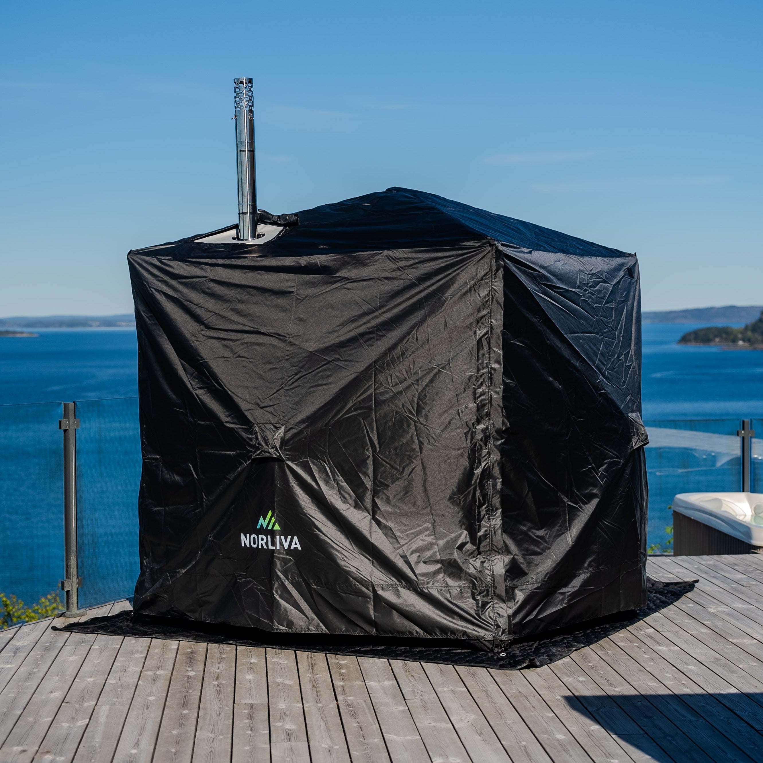 Protection contre les intempéries 1.0 pour tente de sauna Isen