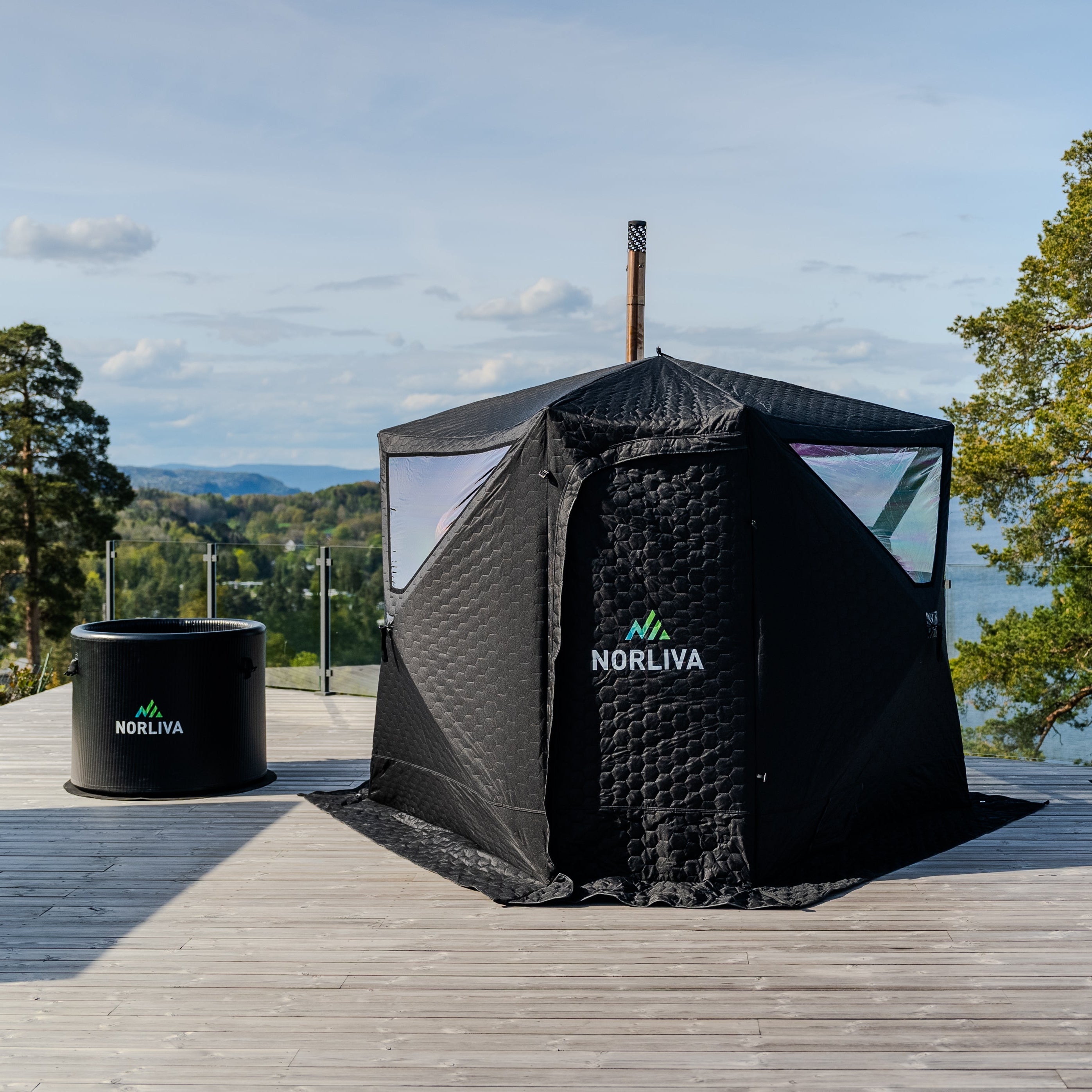 Tente de sauna mobile Dalen 3.0 avec poêle de sauna
