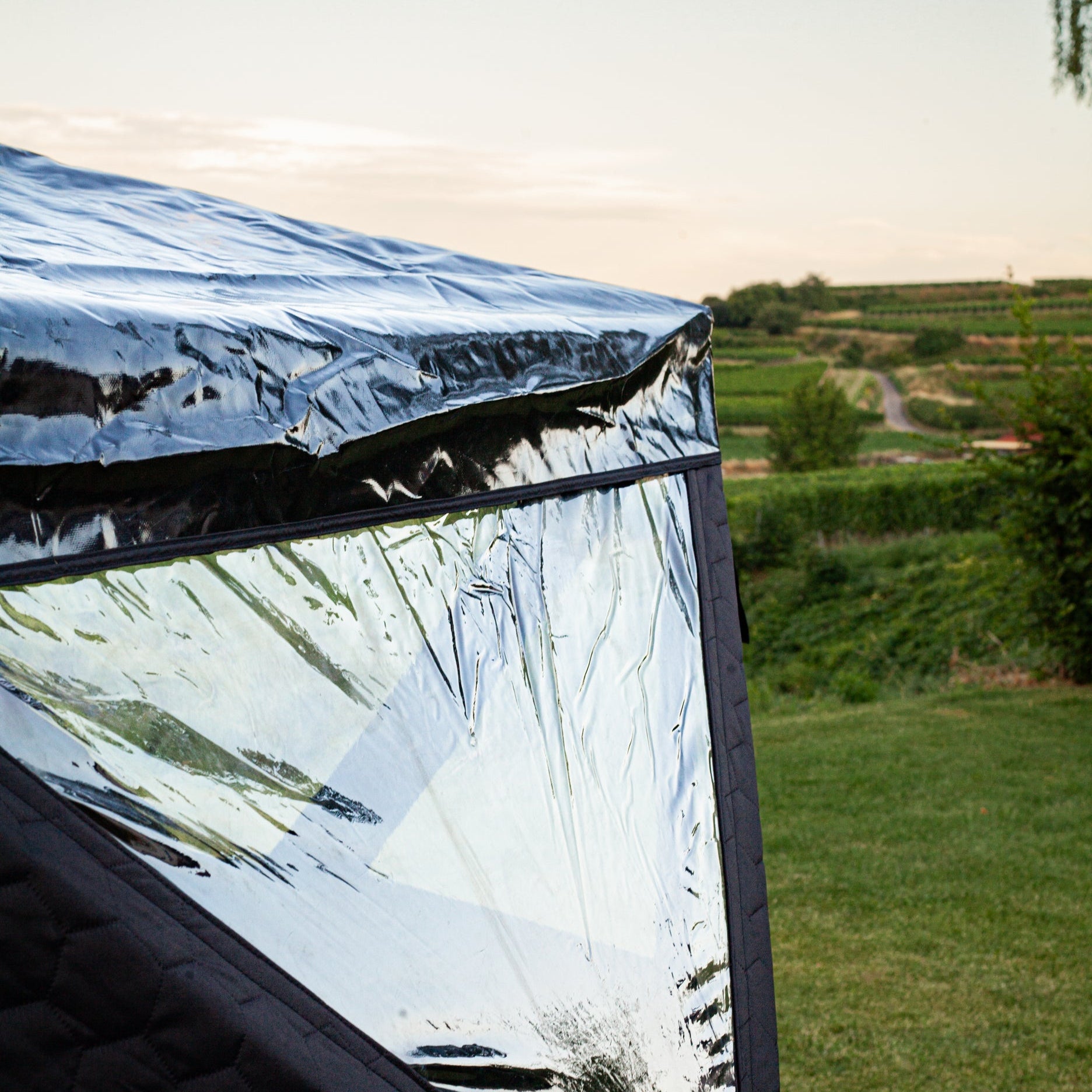 Protection contre la pluie pour tente sauna Dalen