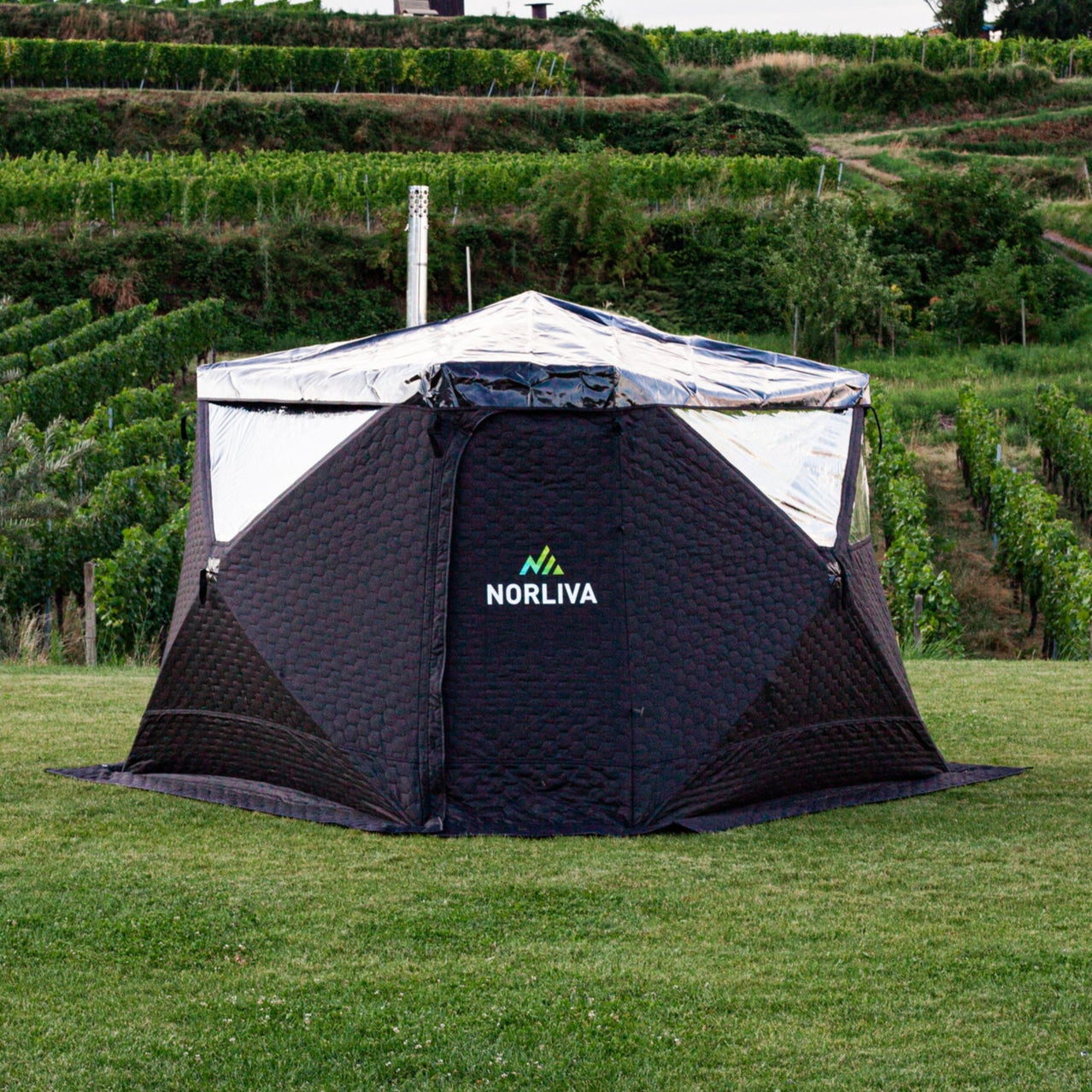 Protection contre la pluie pour tente sauna Fjorden