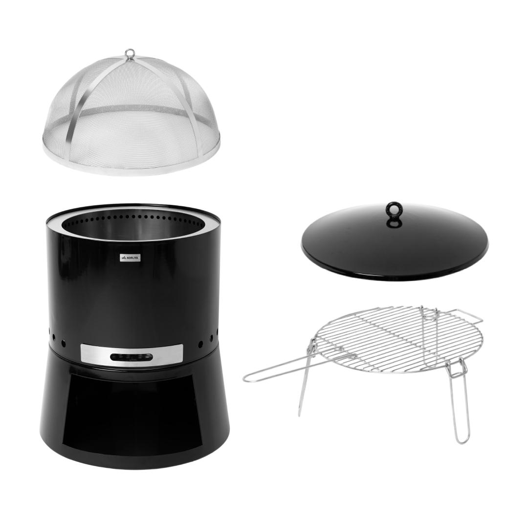 Set : Senja Pluss + couvercle + grille + pare-étincelles