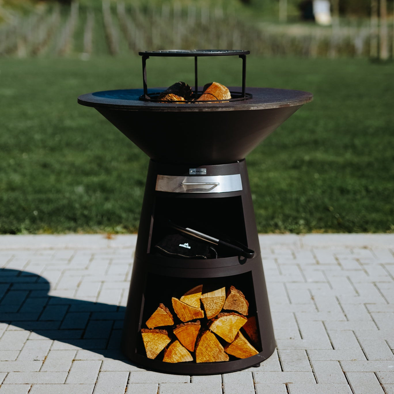 Barbecue à plaques de feu Aska, 80 cm