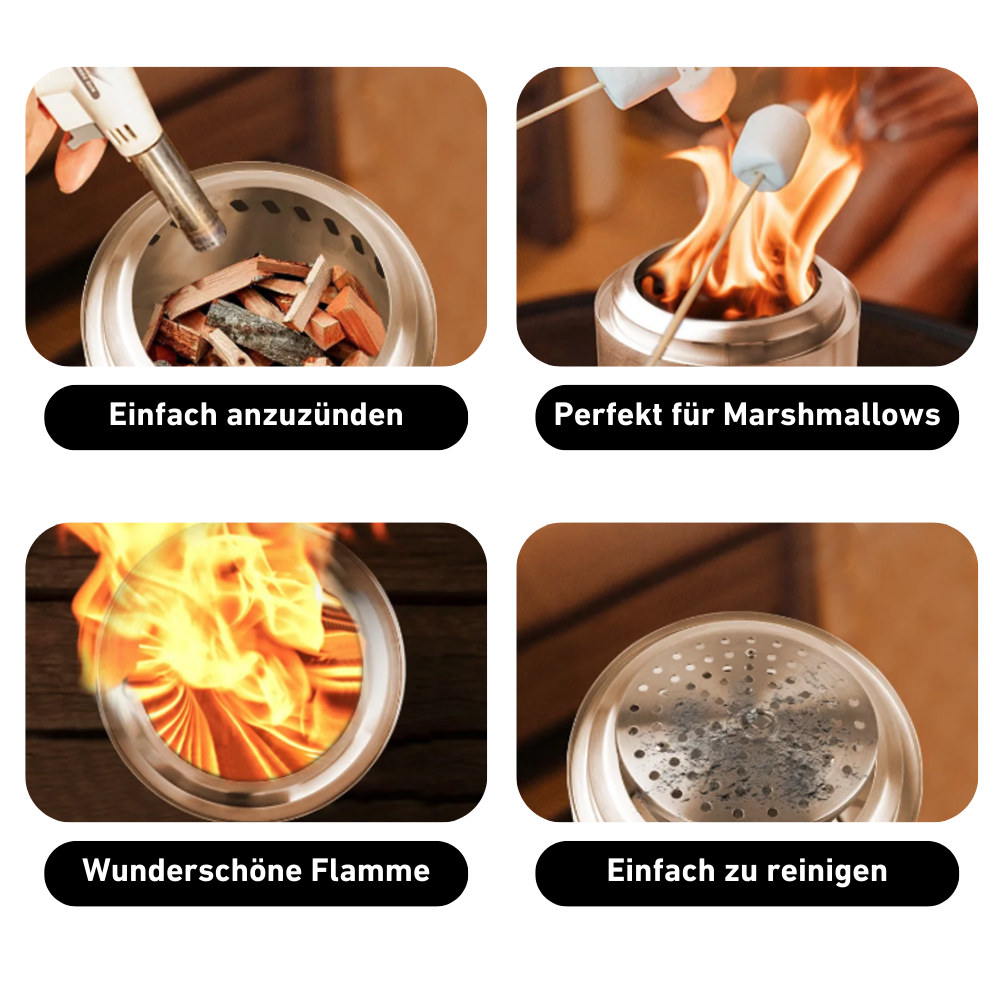 Cheminée de table sans fumée Lulea