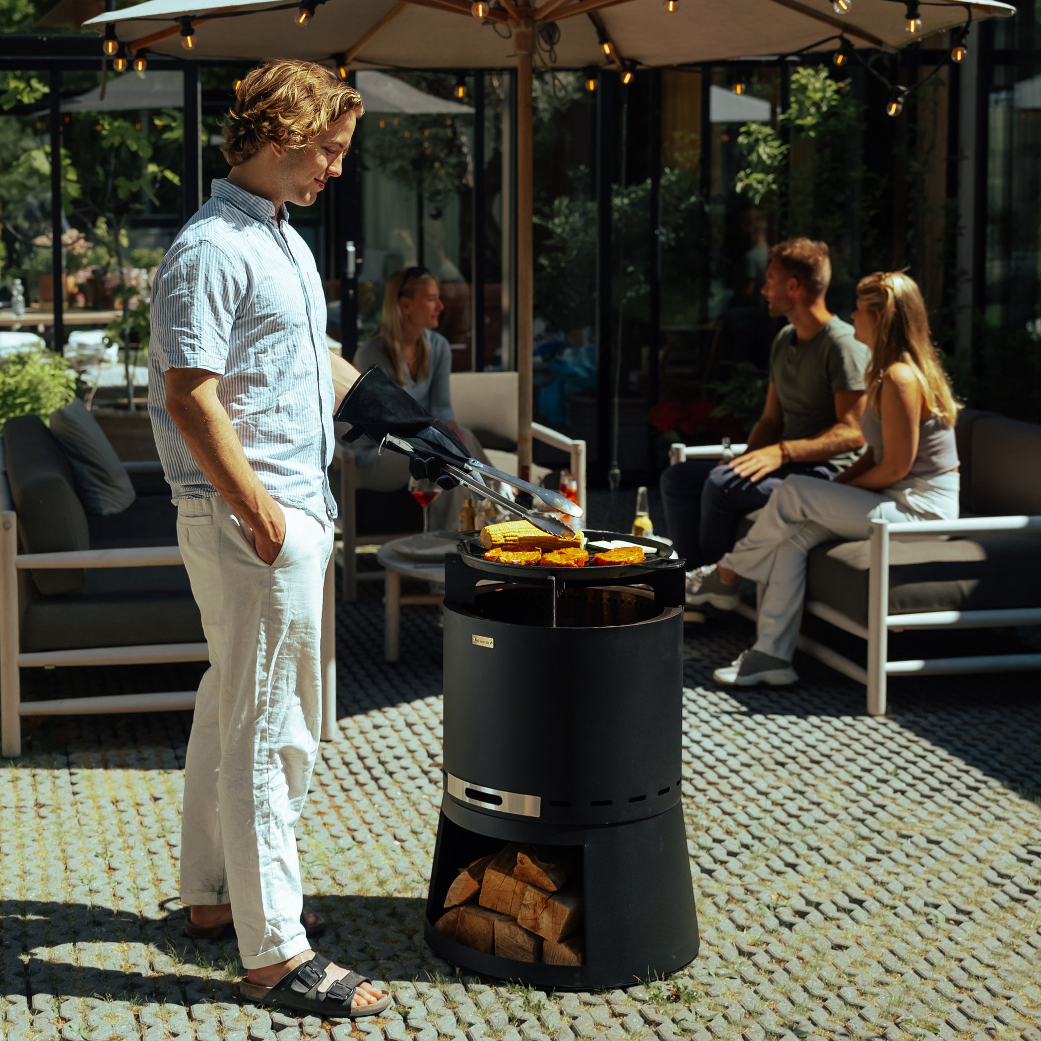 Set : Skara Pluss + grille en fonte