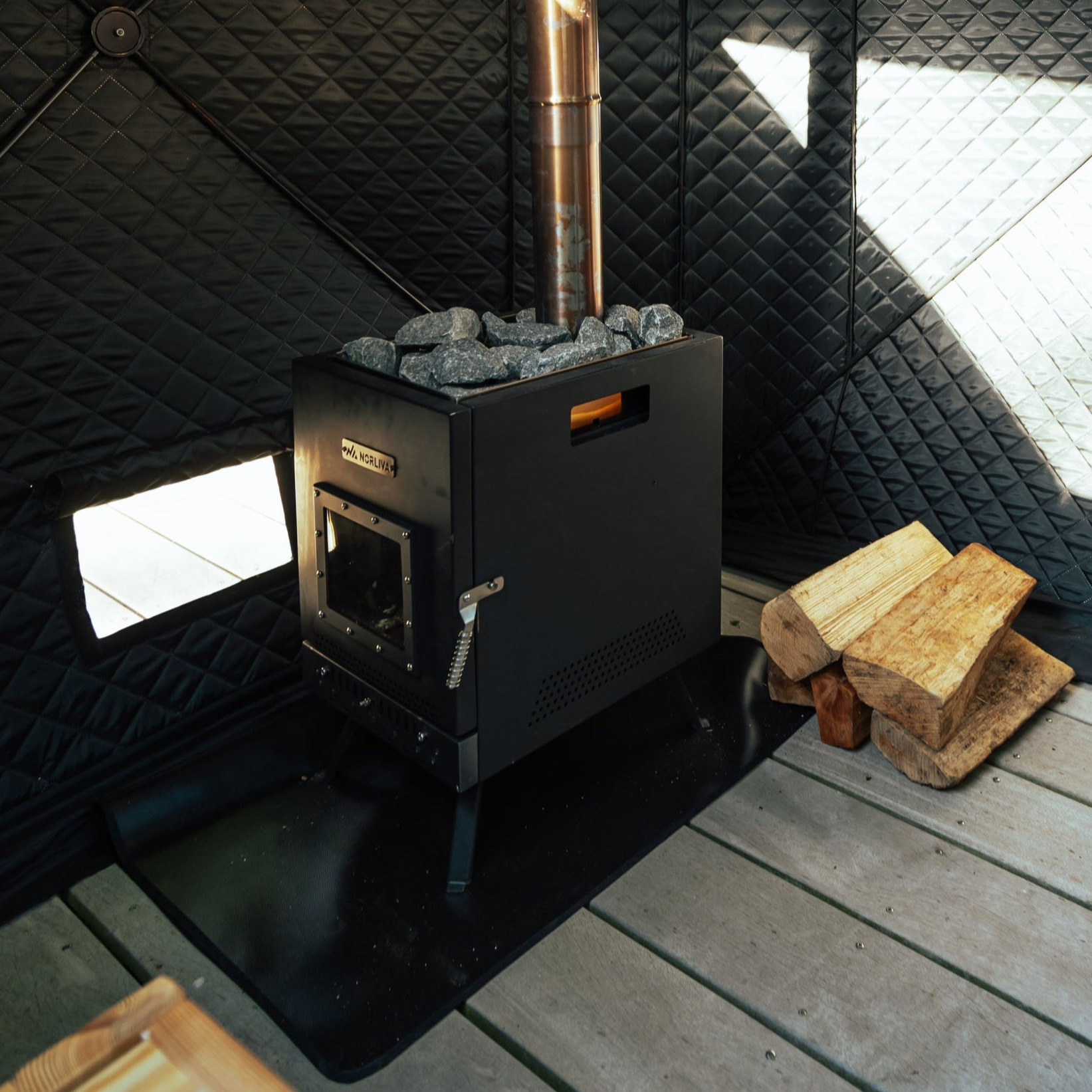 Poêle à sauna pour tente sauna Isen