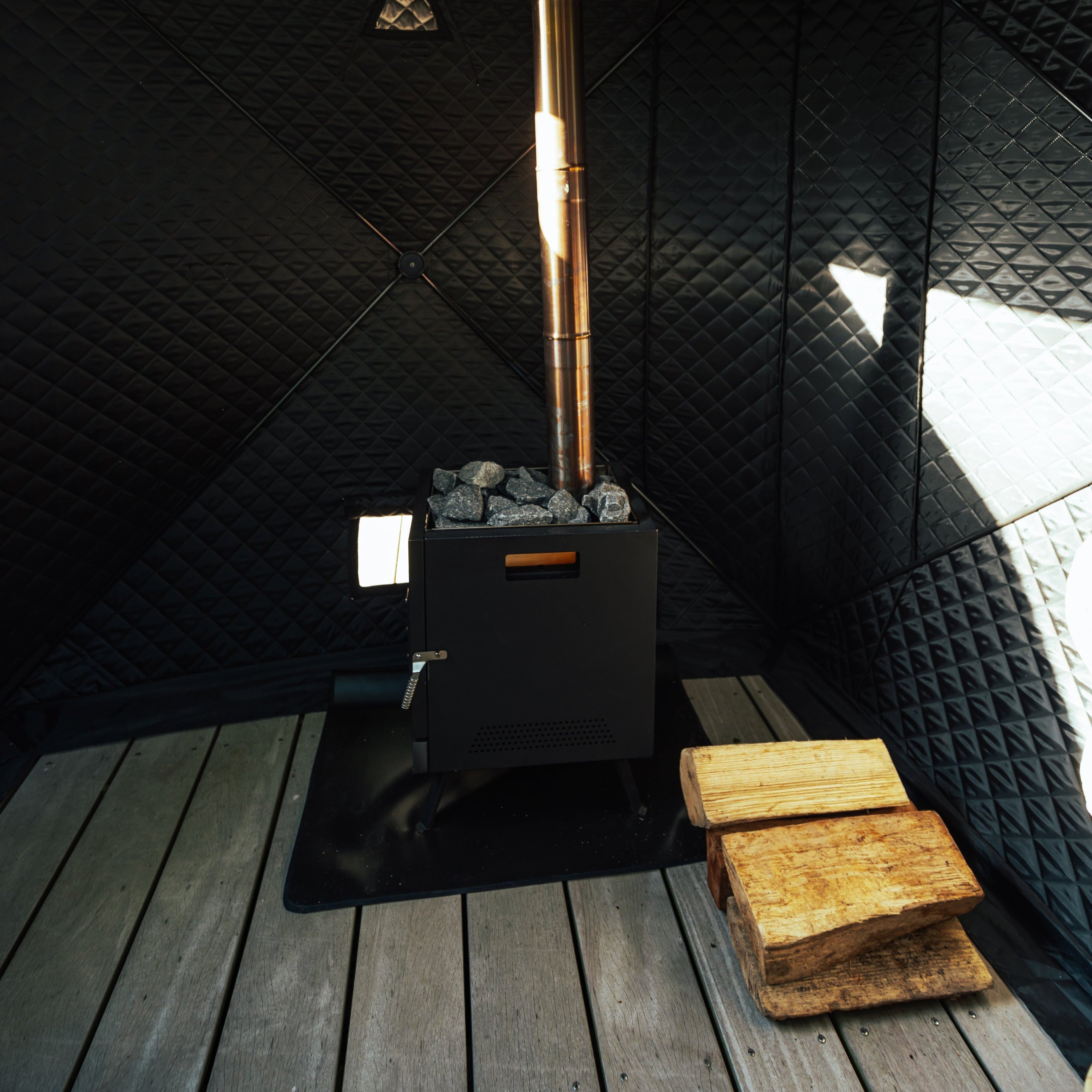 Poêle à sauna pour tente sauna Isen