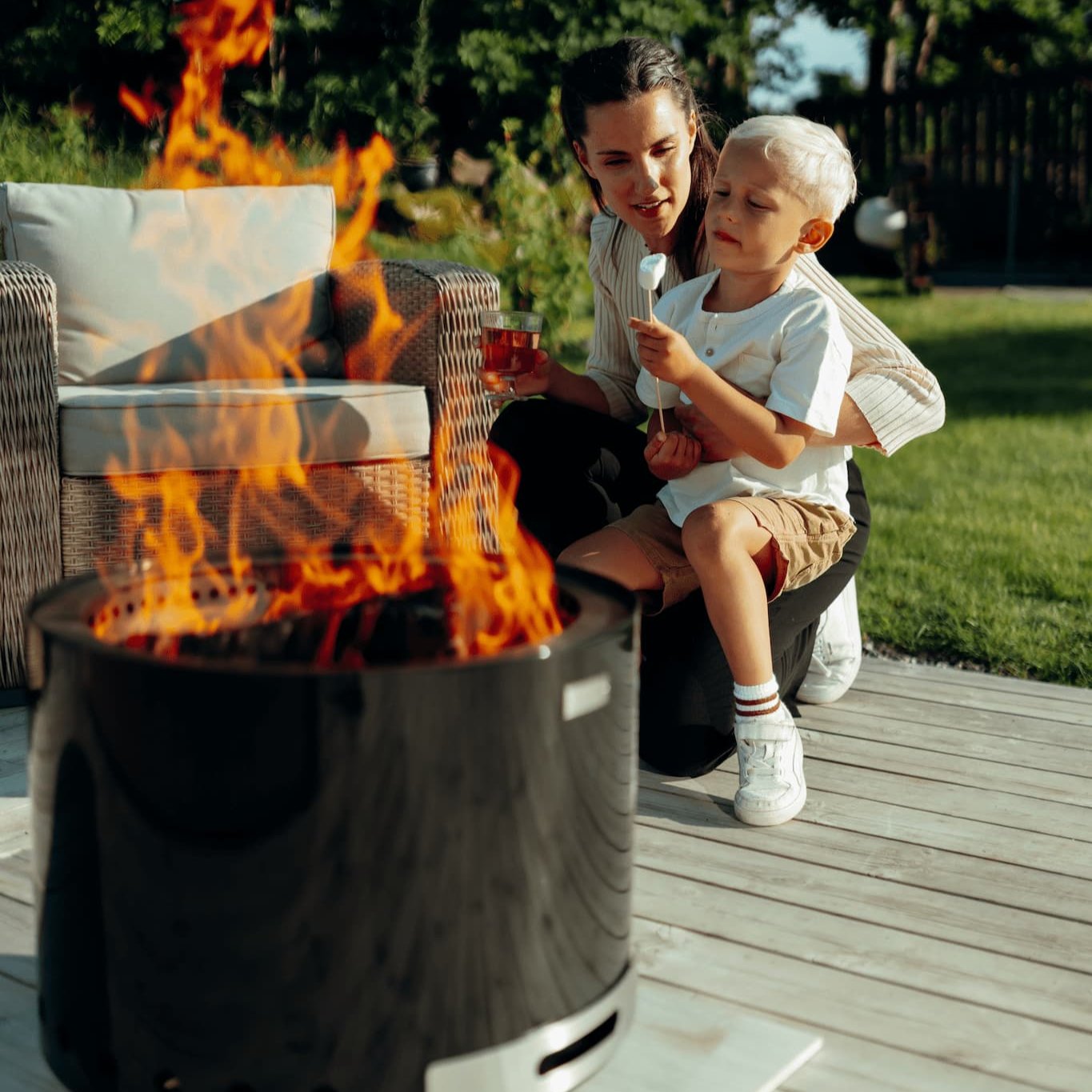 Brasero sans fumée Senja