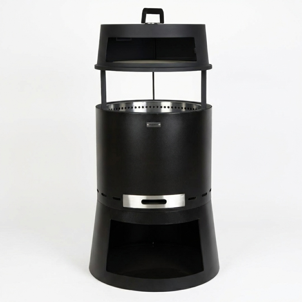 Set: Skara Pluss + Deckel + Feuerplatten-Grill + Pizzaofen-Aufsatz