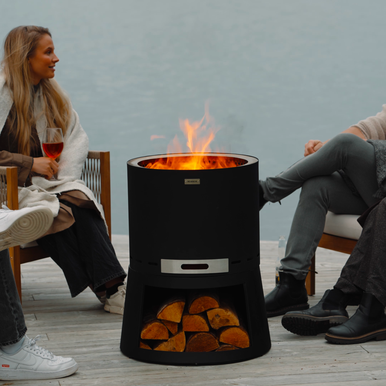 Set : Skara Pluss + Couvercle + Barbecue avec plaques de cuisson + Accessoire de four à pizza