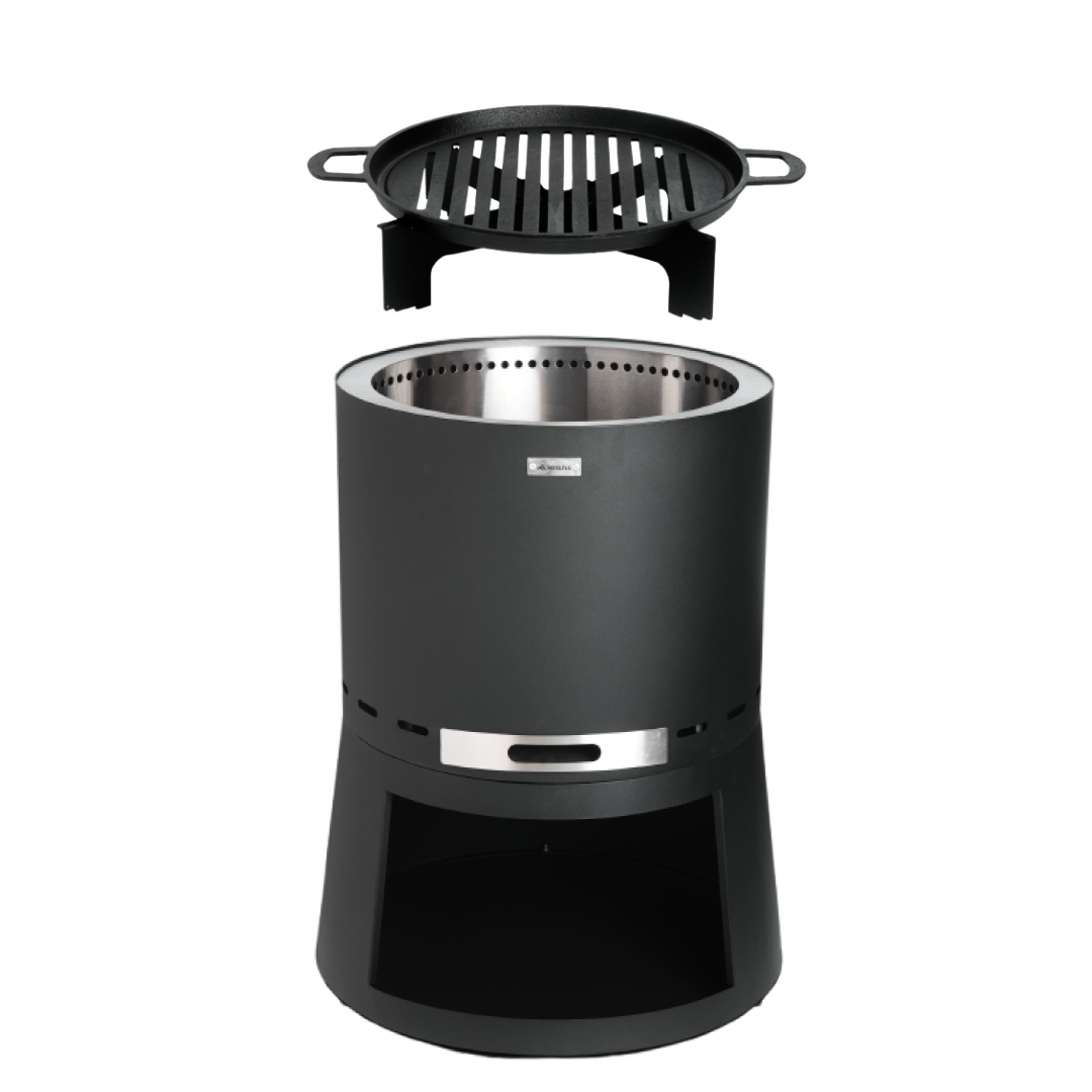 Set : Skara Pluss + grille en fonte