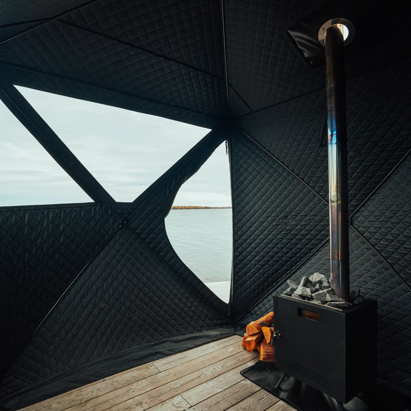 Tente de sauna mobile Isen 1.0 avec poêle à sauna - Seconde chance