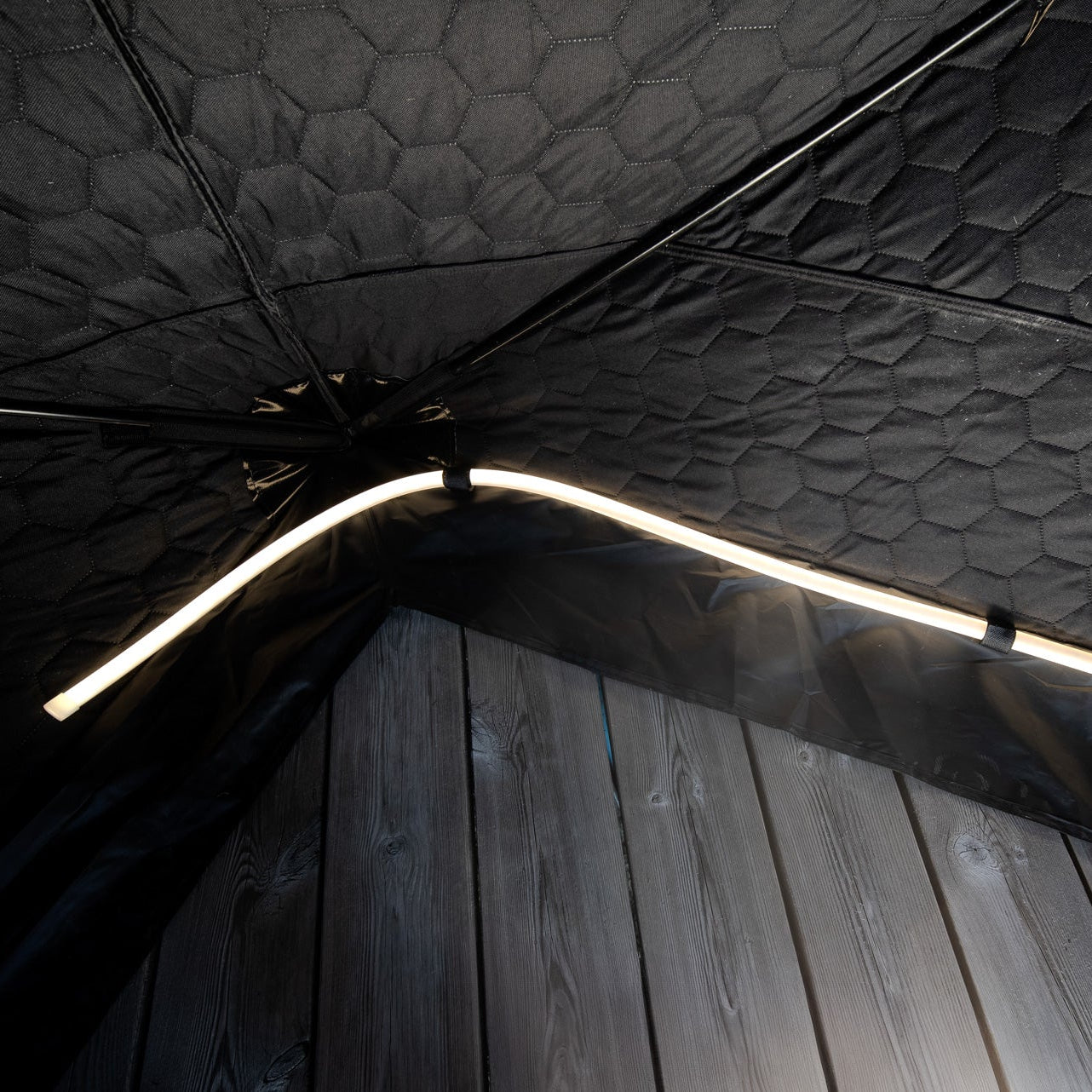 Tente de sauna avec éclairage LED Dalen