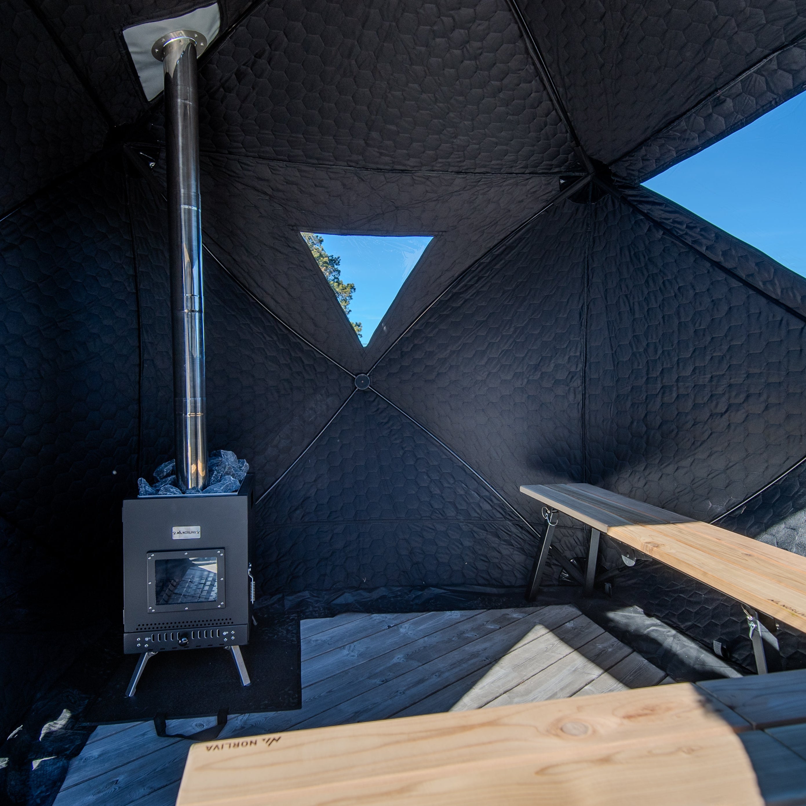 Tente sauna mobile Isen 2.0 avec poêle à sauna