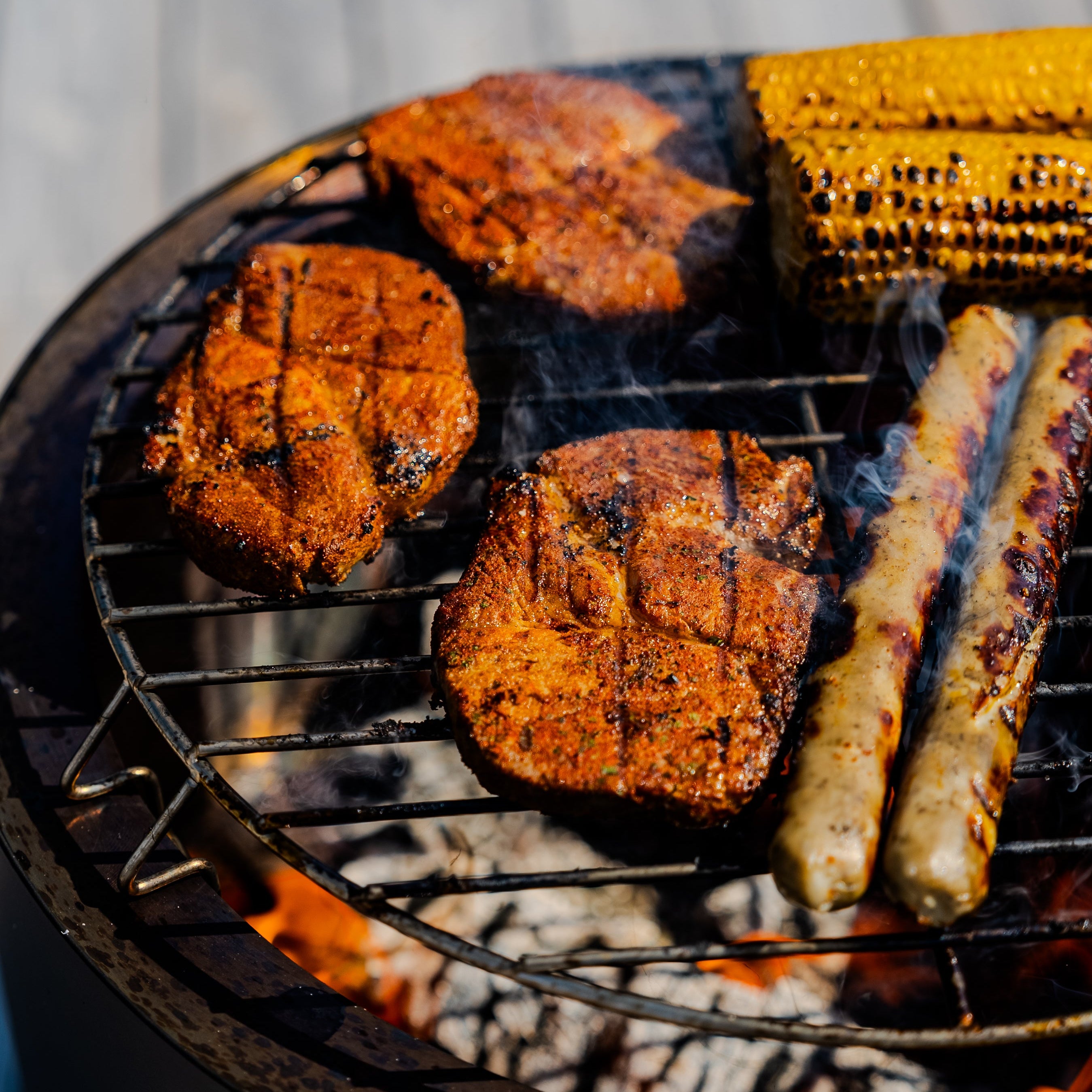 Ensemble : Skara + Couvercle + Grille de barbecue