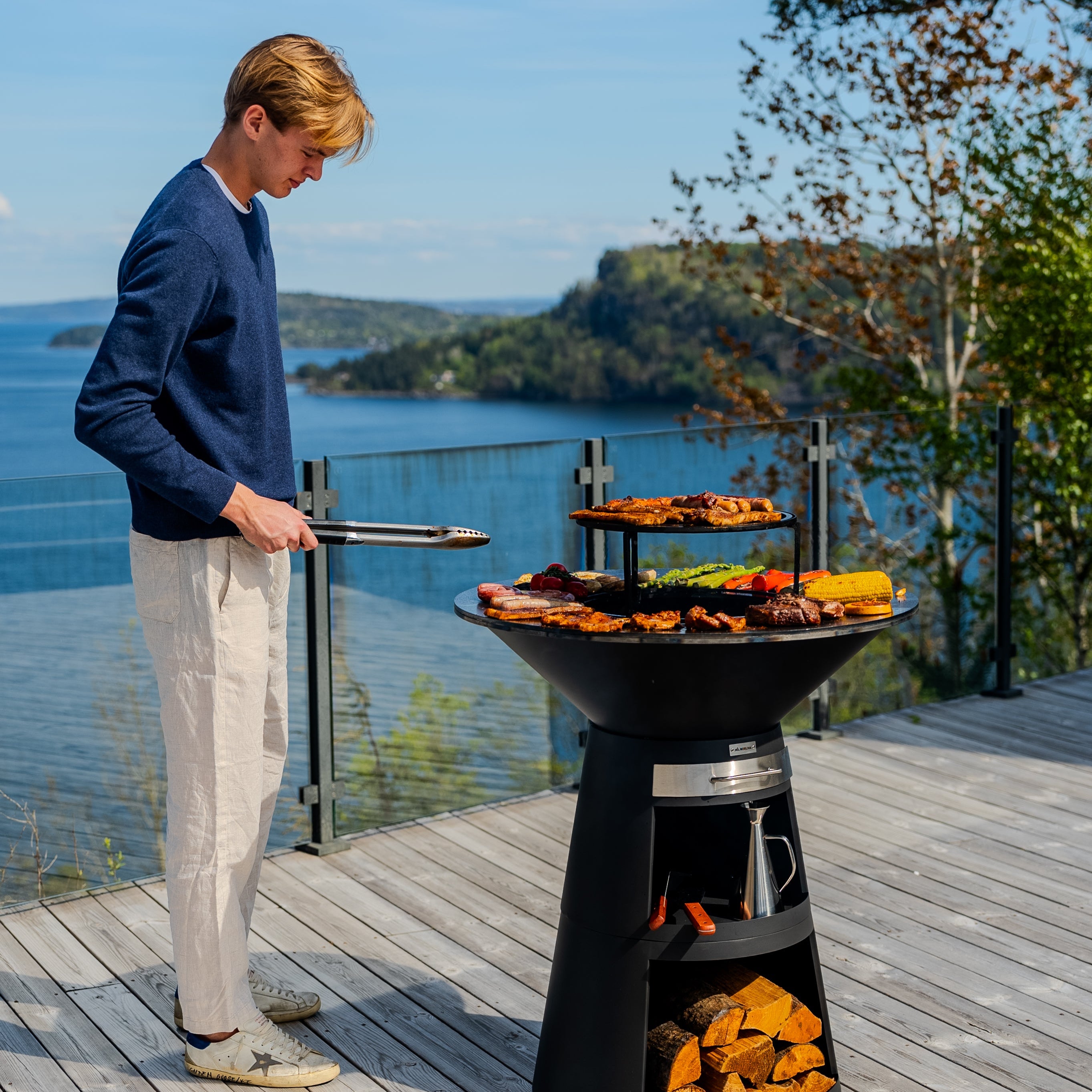 NORLIVA plancha barbecue, 80 cm
