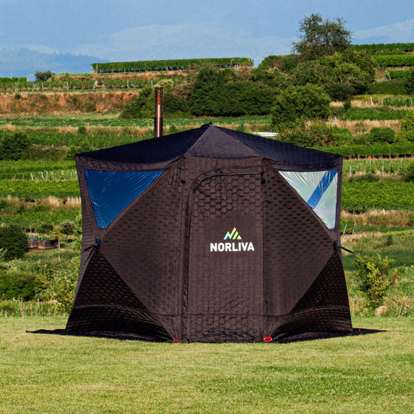 Tente sauna mobile Dalen avec poêle à sauna