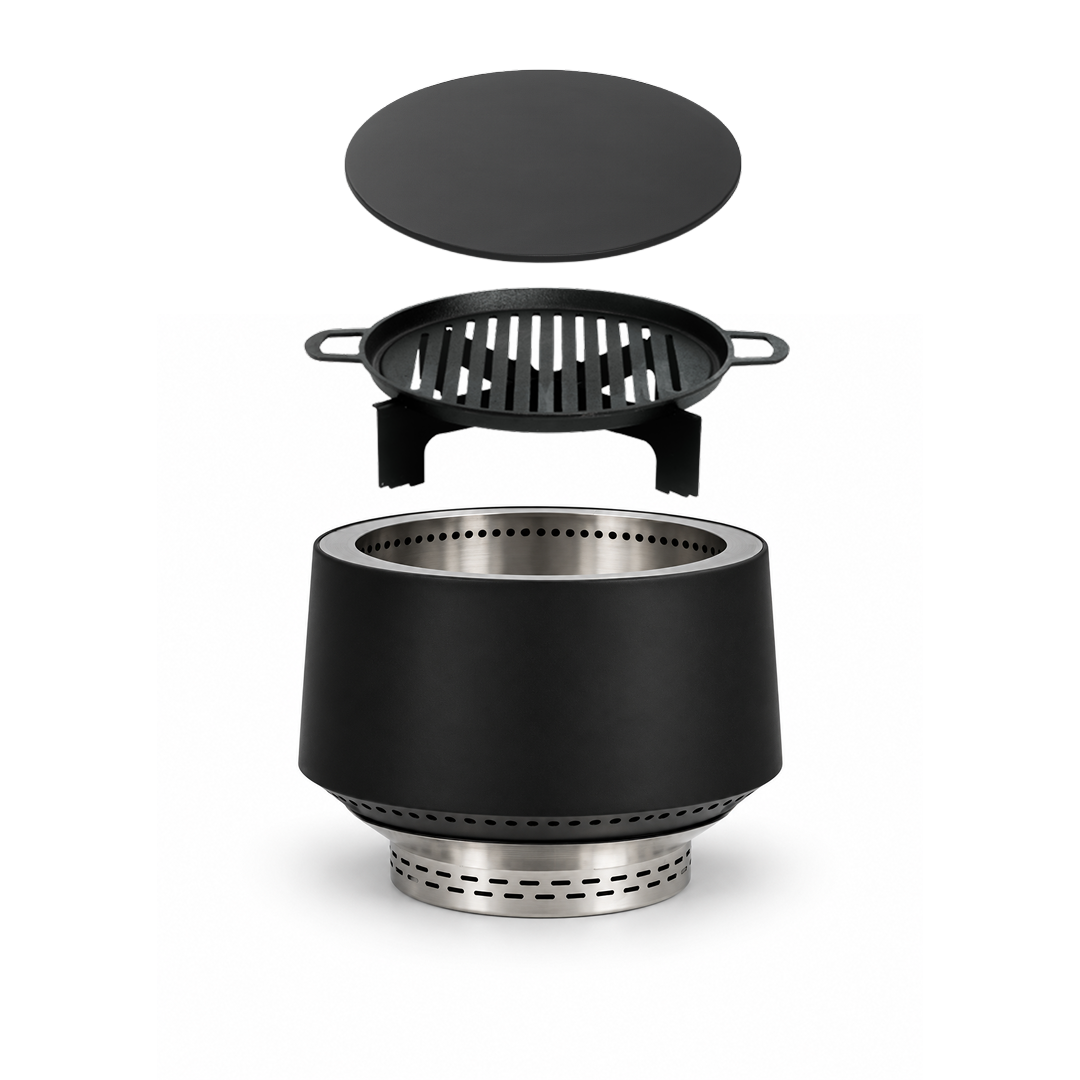 Set : Juna + couvercle + grille de cuisson en fonte