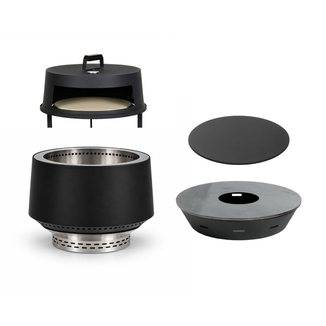 Set : Juna + couvercle + gril plancha + accessoire pour four à pizza