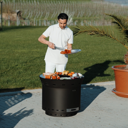 Plancha de barbecue Lunda, accessoire de plaque de cuisson