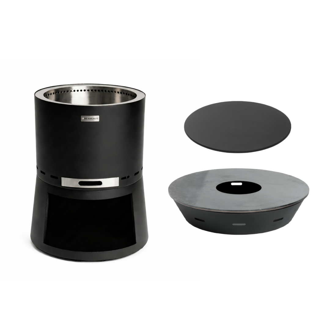 Set : Brasero Skara Pluss avec plaque plancha et couvercle