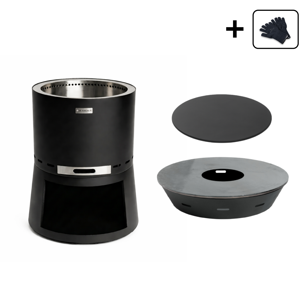 Set : Brasero Skara Pluss avec plaque plancha et couvercle