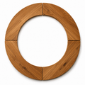 Ensemble : habillage en bois Aska, 4 éléments