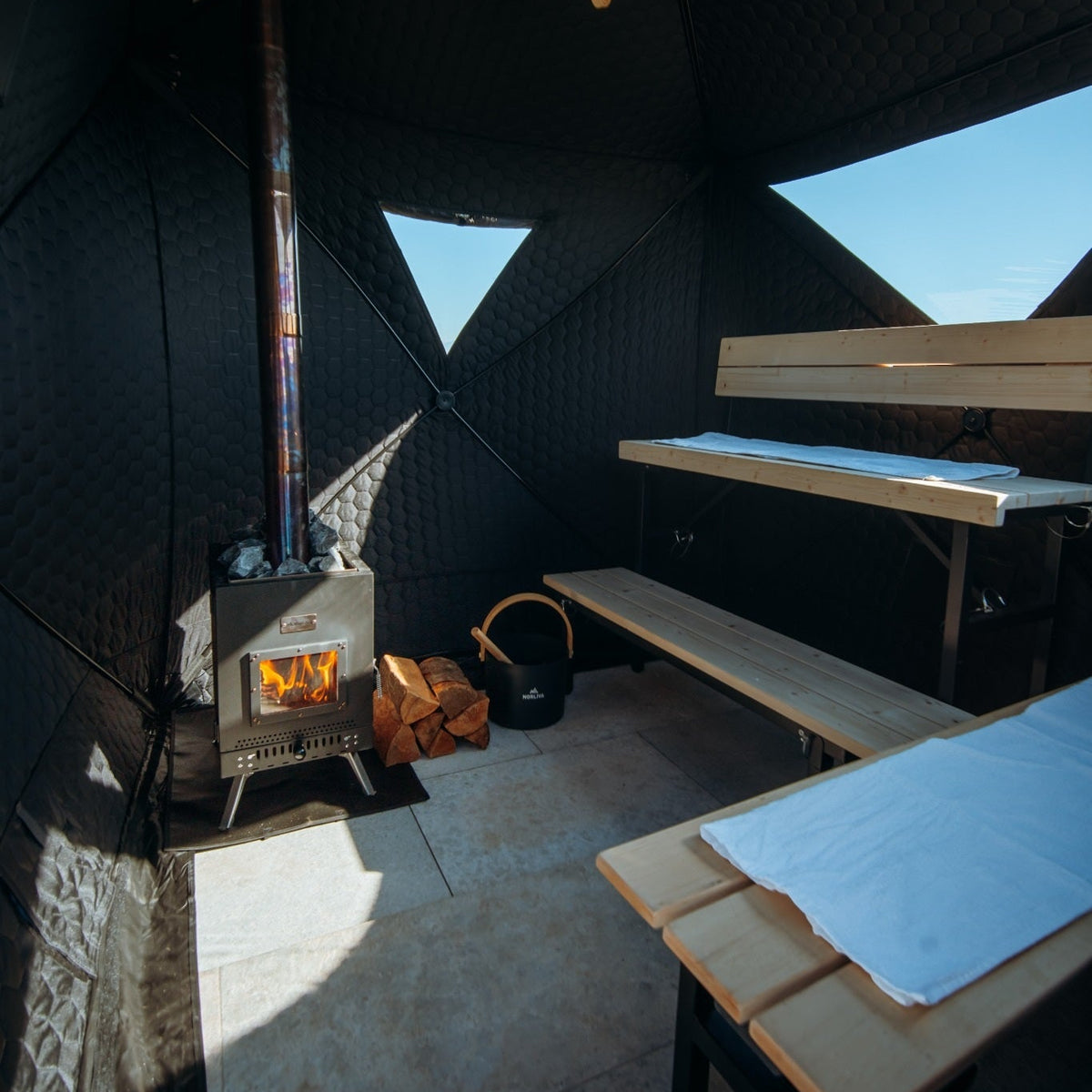 Tente sauna mobile Isen 3.0 avec poêle de sauna
